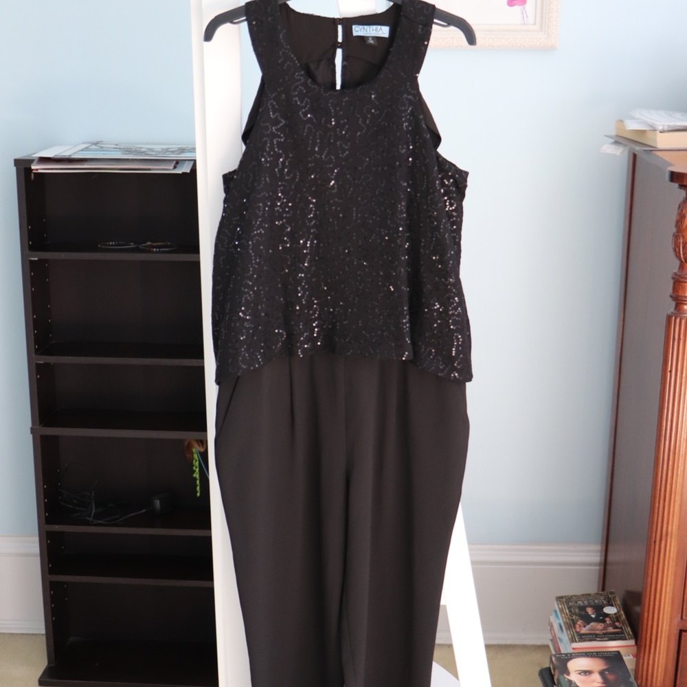 Cynthia Rowley Holiday Party Black Jumpsuit - Size 2